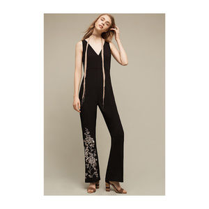 ANTHROPOLOGIE HD in Paris Black Jumpsuit 0 Petite